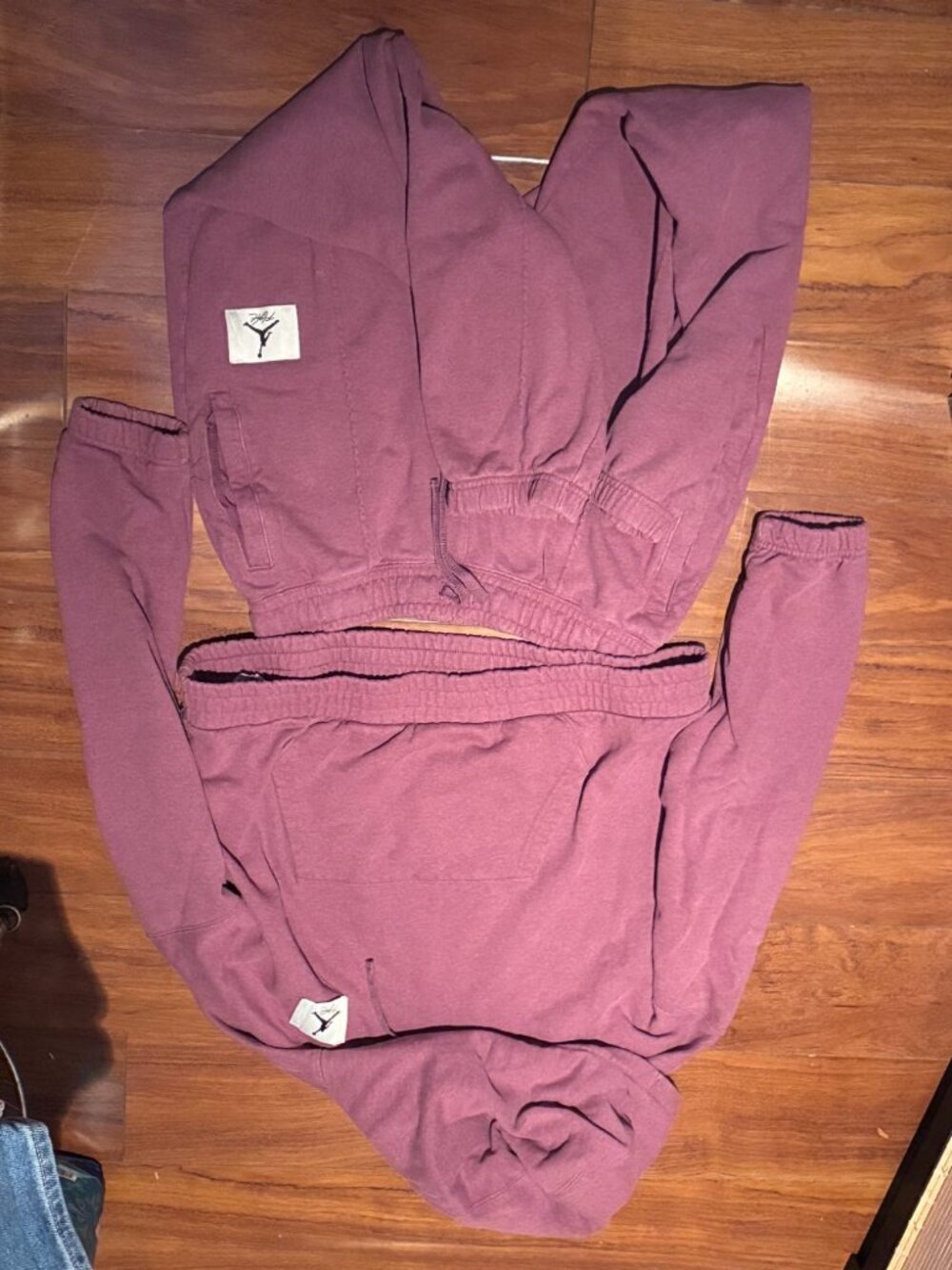 Jordan Nike Flight Mauve Hoodie & Jogger Set M